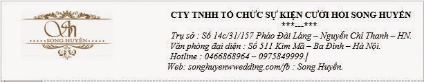 Báo giá dịch vụ cưới hỏi trọn gói song huyền