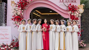 Cổng hoa lễ ăn hỏi Thùy Linh - Anh Thái 00000