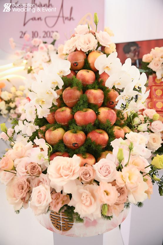 Tráp ăn hỏi hoa hồng 00000