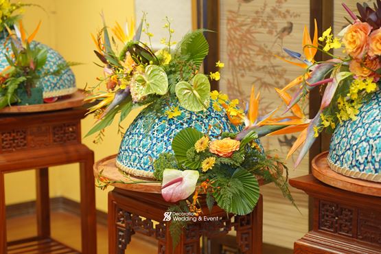 Tráp ăn hỏi hoa thiên điểu sang trọng 00006